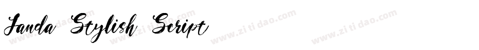Janda Stylish Script字体转换